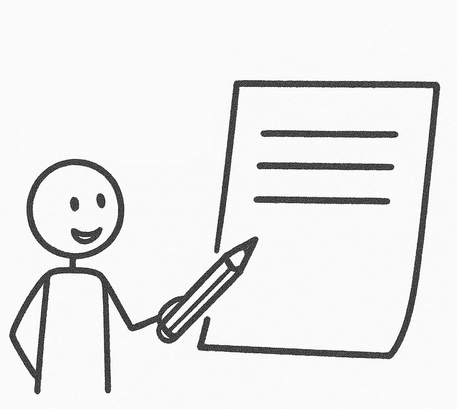 Nikos Andreadis bei schriftlicher Rhetorik